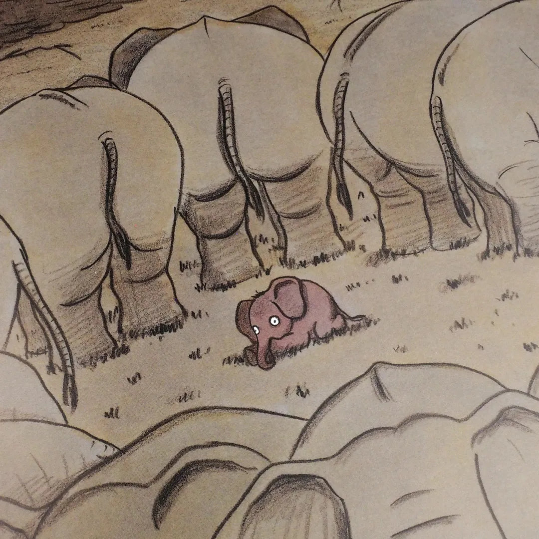 Hans Traxler - Eddy, der Elefant, der lieber klein bleiben wollte