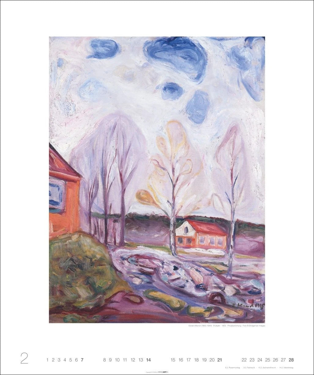 Edvard Munch Edition Kalender 2027 – Ansicht