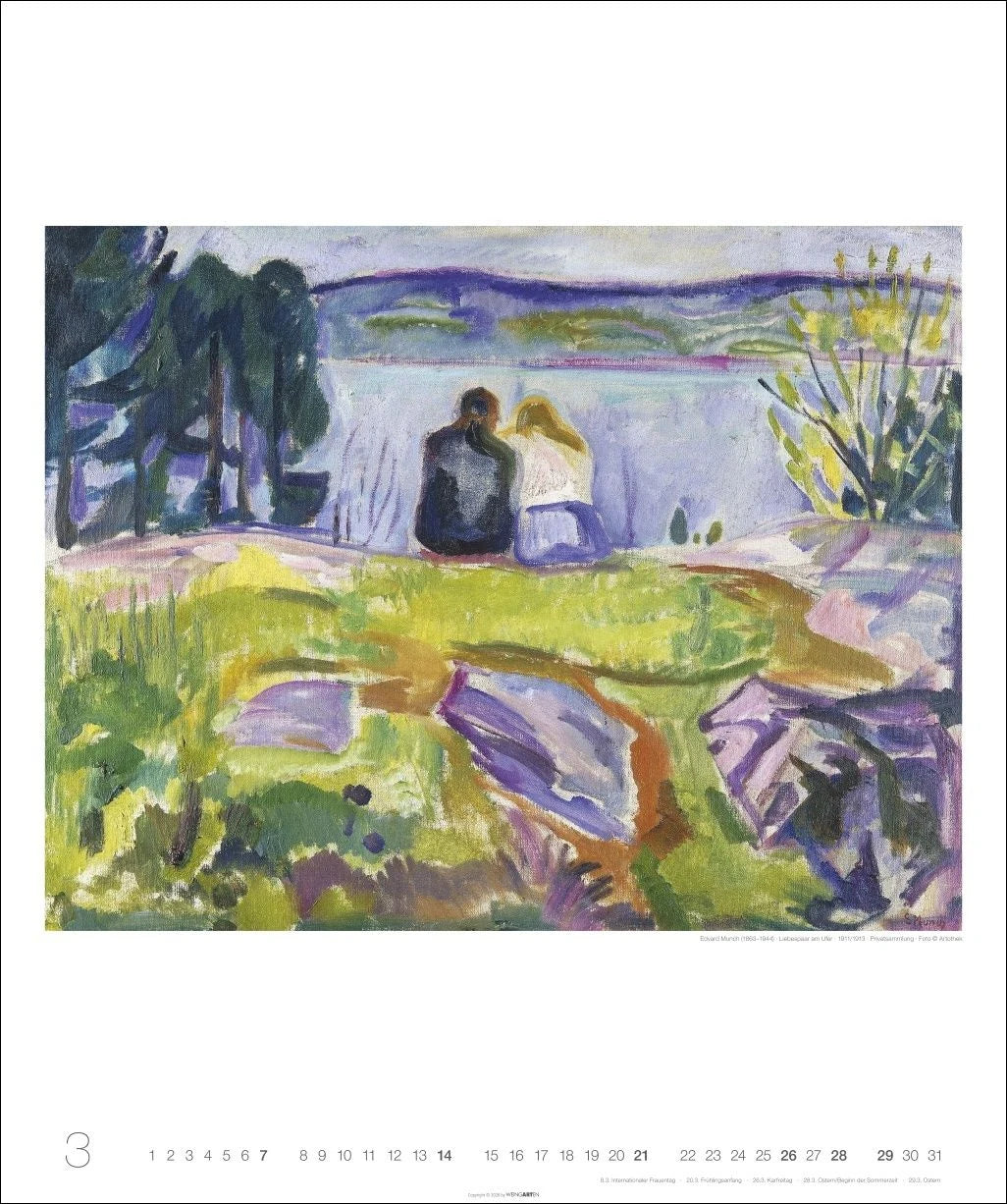 Edvard Munch Edition Kalender 2027 – Ansicht