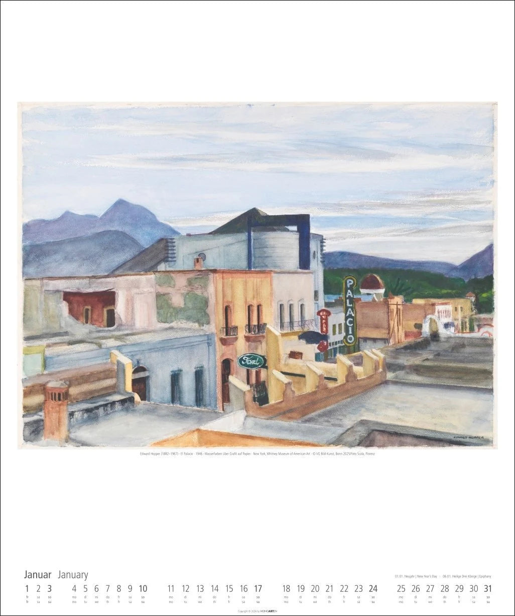 Edward Hopper Kalender 2027 – Ansicht