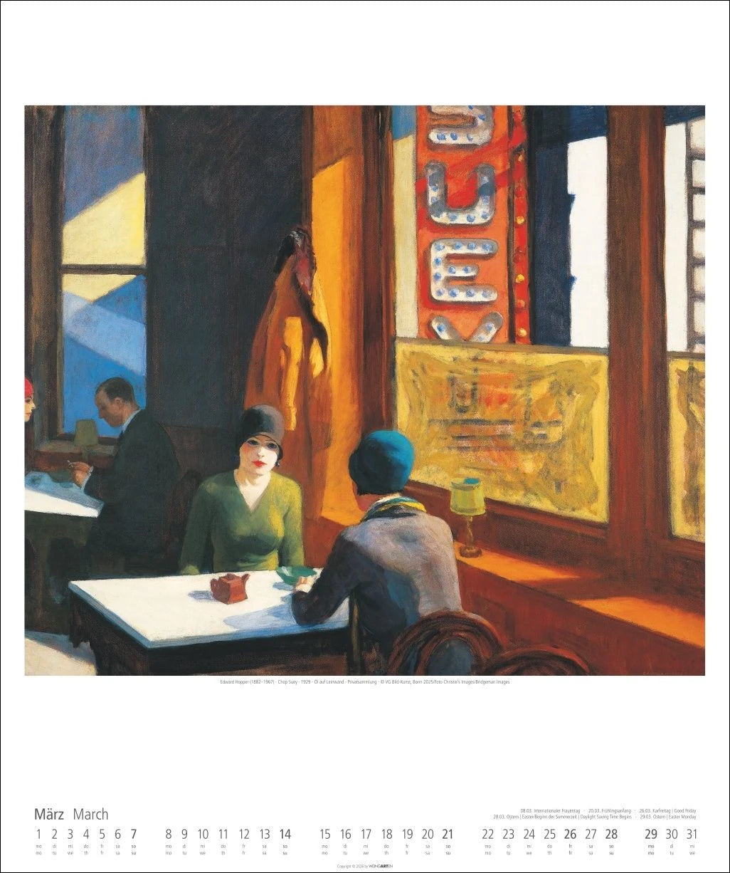 Edward Hopper Kalender 2027 – Ansicht