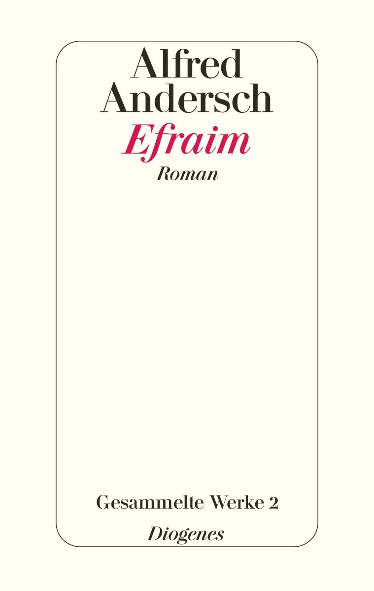 Buchcover von 'Efraim' - Gebundene Ausgabe von Alfred Andersch