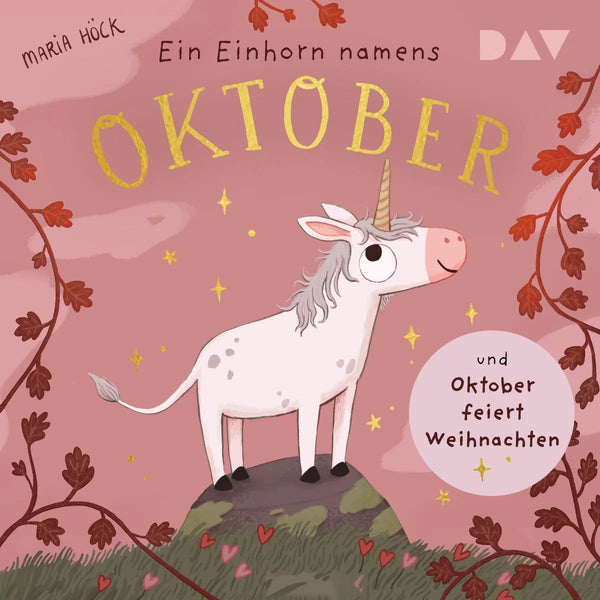 Ein Einhorn namens Oktober und Oktober feiert Weihnachten