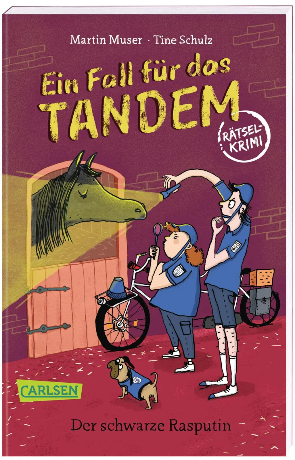 Buchcover von 'Ein Fall für das Tandem: Der schwarze Rasputin, Rätselkrimi ab 9 Jahren' - Taschenbuch von Martin Muser