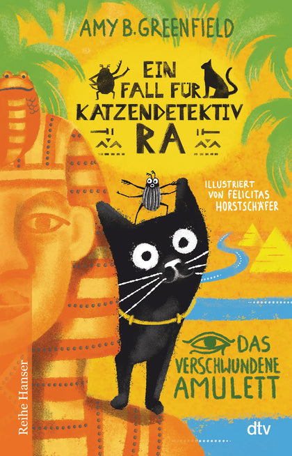 Buchcover von 'Ein Fall für Katzendetektiv Ra Das verschwundene Amulett' - Gebundene Ausgabe von Amy Greenfield