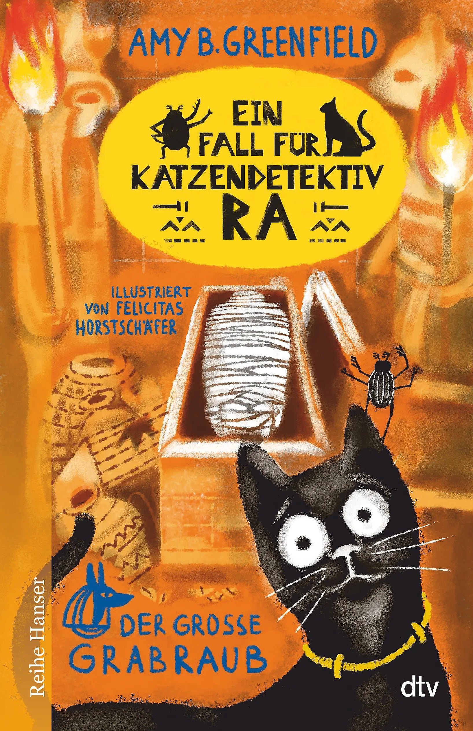 Buchcover von 'Ein Fall für Katzendetektiv Ra Der große Grabraub' - Gebundene Ausgabe von Amy Greenfield