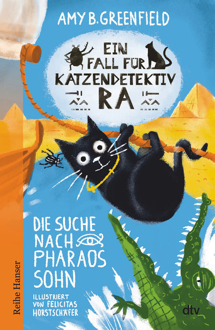 Buchcover von 'Ein Fall für Katzendetektiv Ra - Die Suche nach Pharaos Sohn' - Gebundene Ausgabe von Amy Greenfield