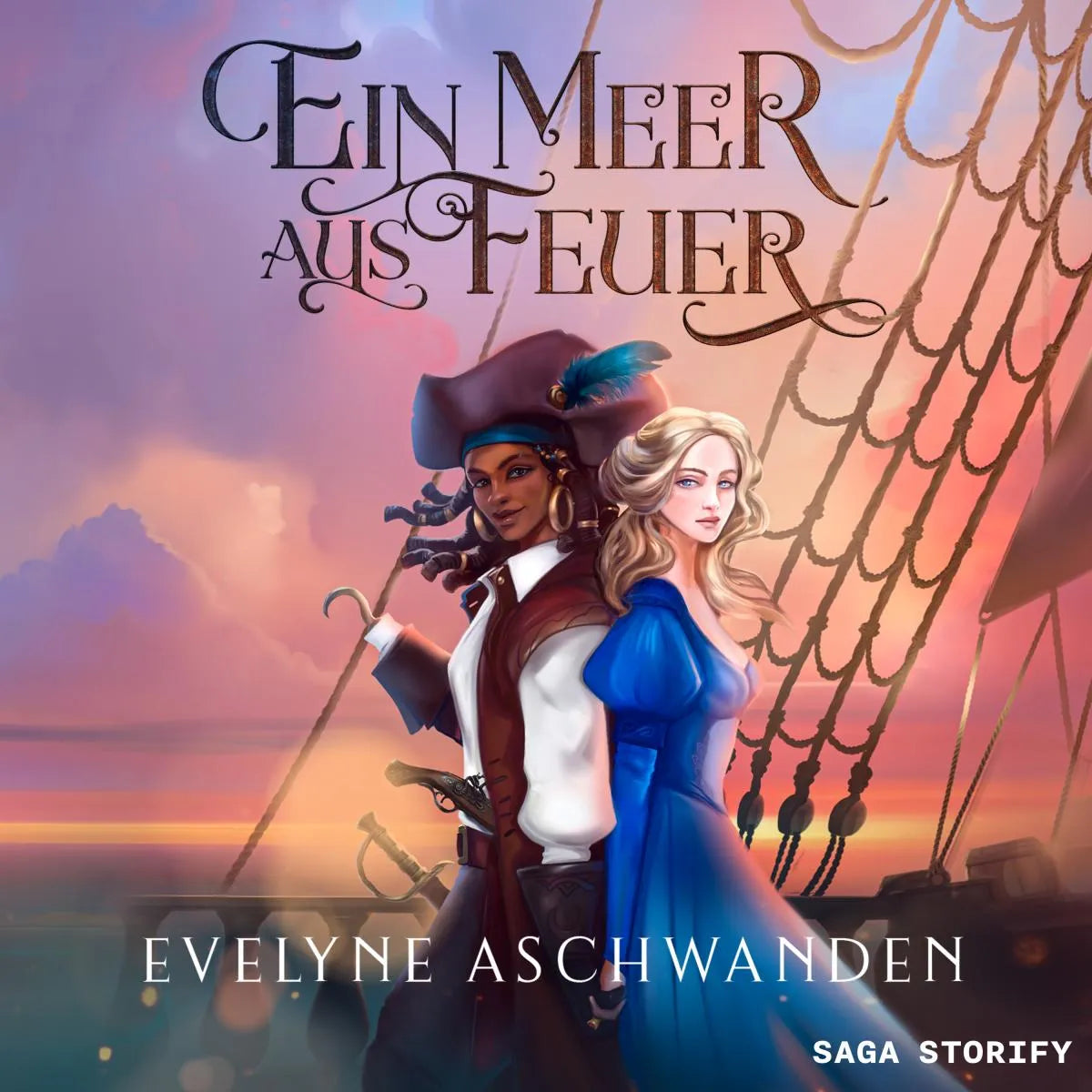 Cover: Ein Meer aus Feuer (Hörbuch Download) von Evelyne Aschwanden