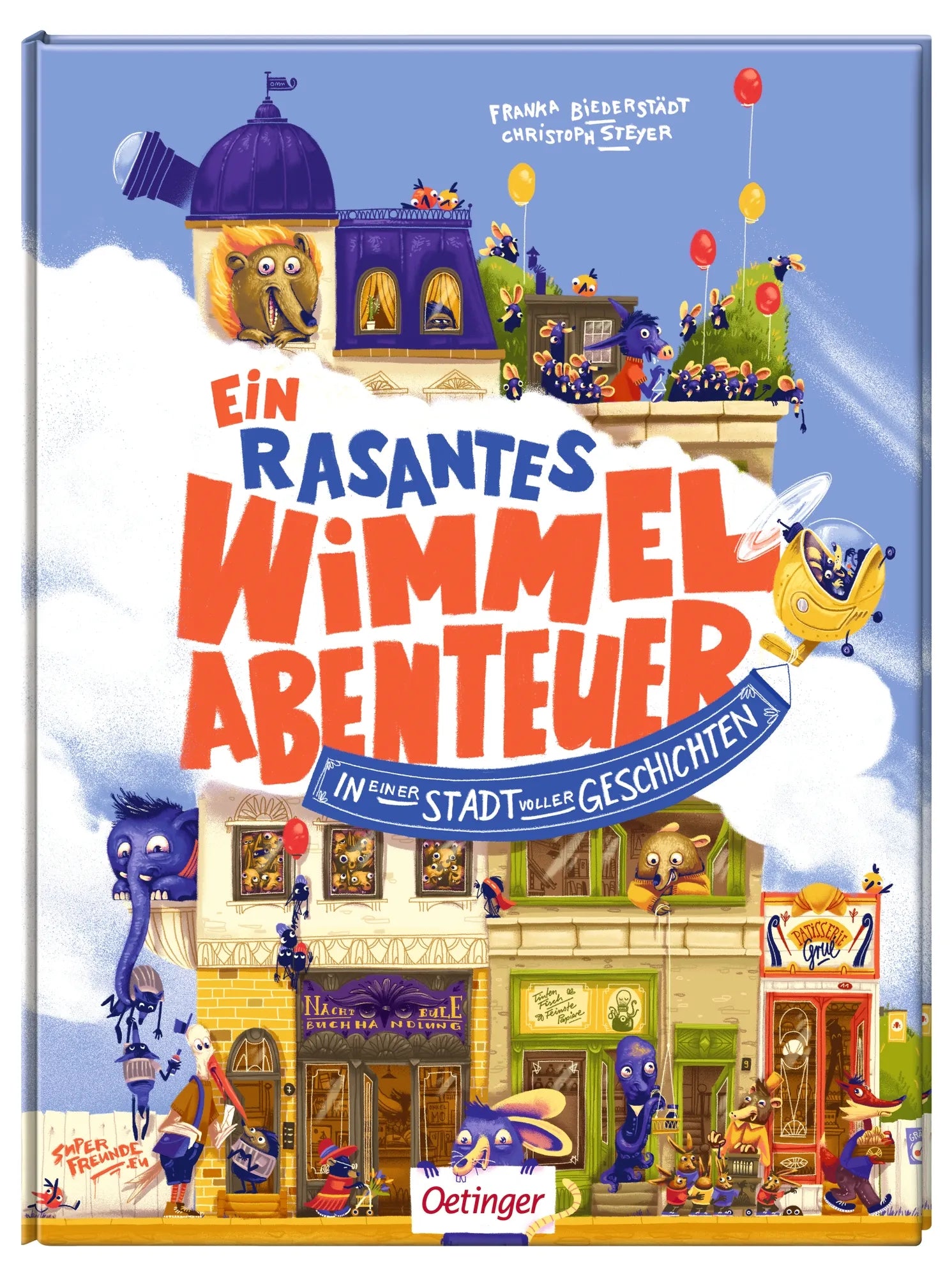 Detailansicht: Ein rasantes Wimmel-Abenteuer in einer Stadt voller Geschichten (Hardcover)