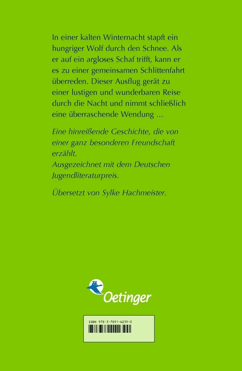 Buchrückseite von 'Ein Schaf fürs Leben' mit Klappentext - Gebundene Ausgabe