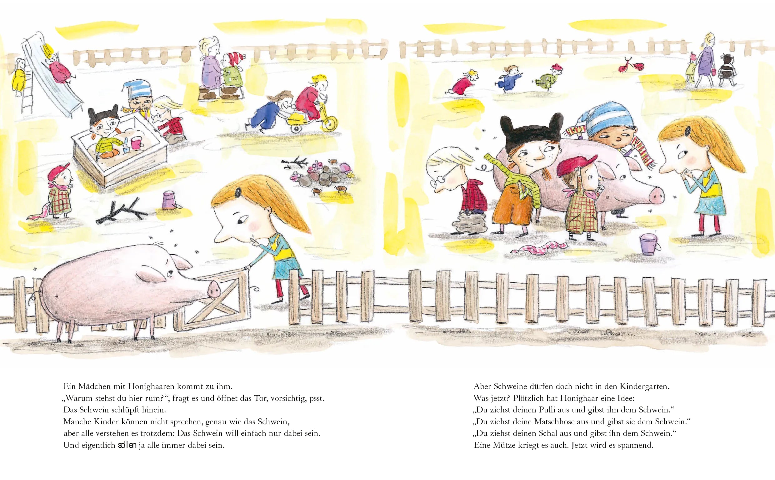 Produktansicht: Ein Schwein im Kindergarten (Gebundene Ausgabe)