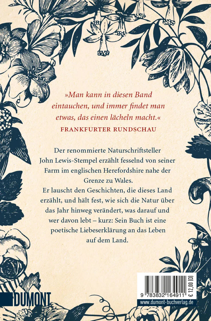 Buchrückseite von 'Ein Stück Land' mit Klappentext - Taschenbuch