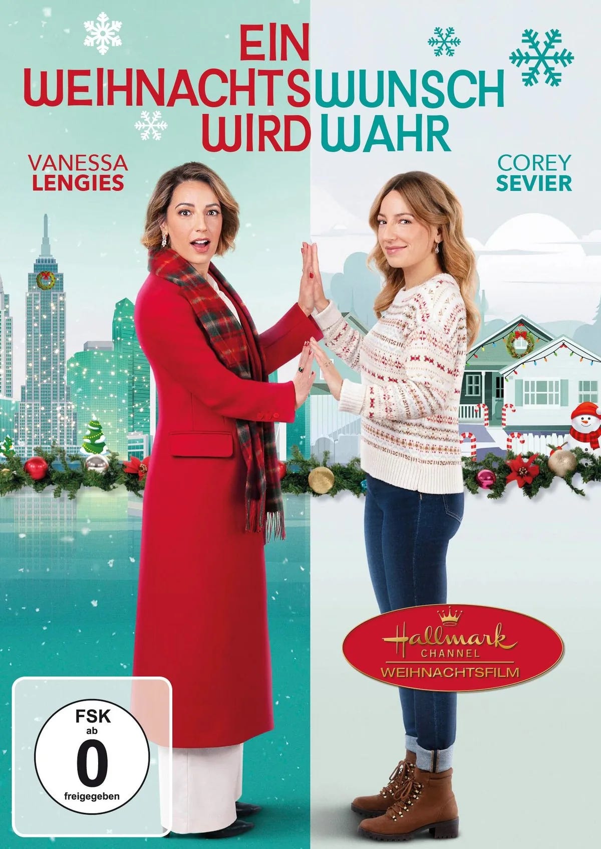 DVD-Cover: Ein Weihnachtswunsch wird wahr. Regie: Corey Sevier