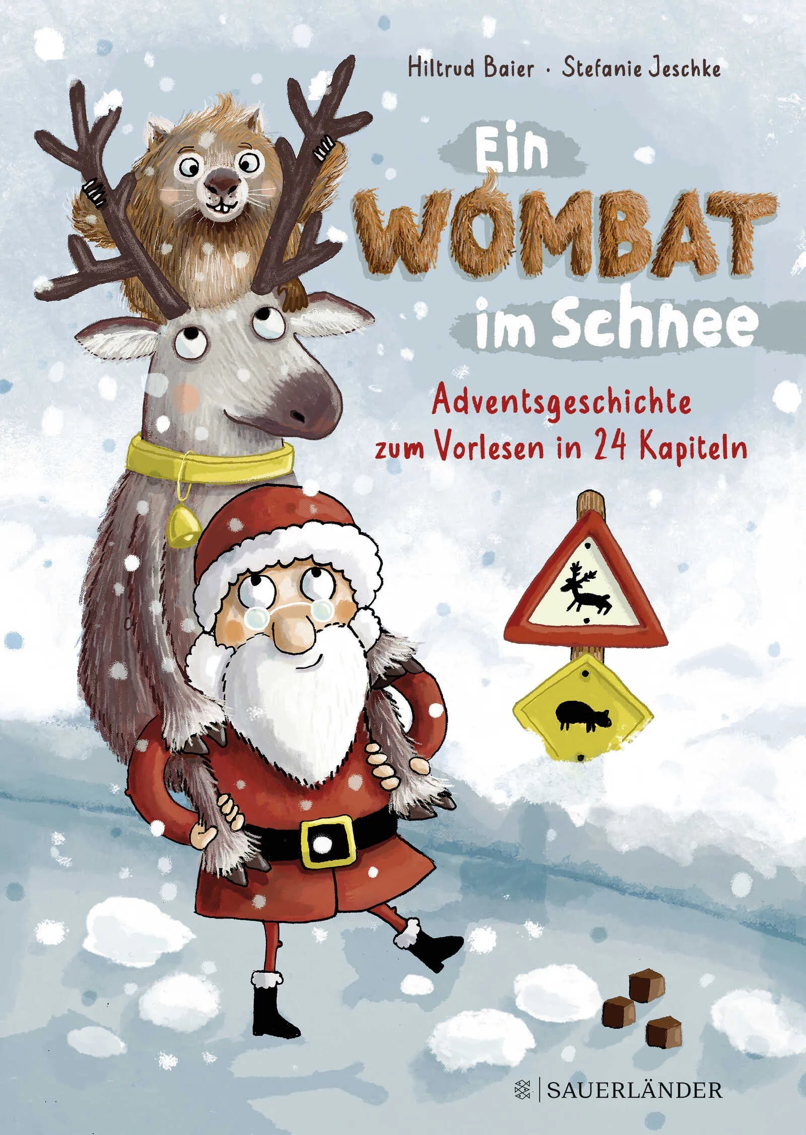 Buchcover von 'Ein Wombat im Schnee. Adventsgeschichte zum Vorlesen in 24 Kapiteln' - Gebundene Ausgabe von Hiltrud Baier