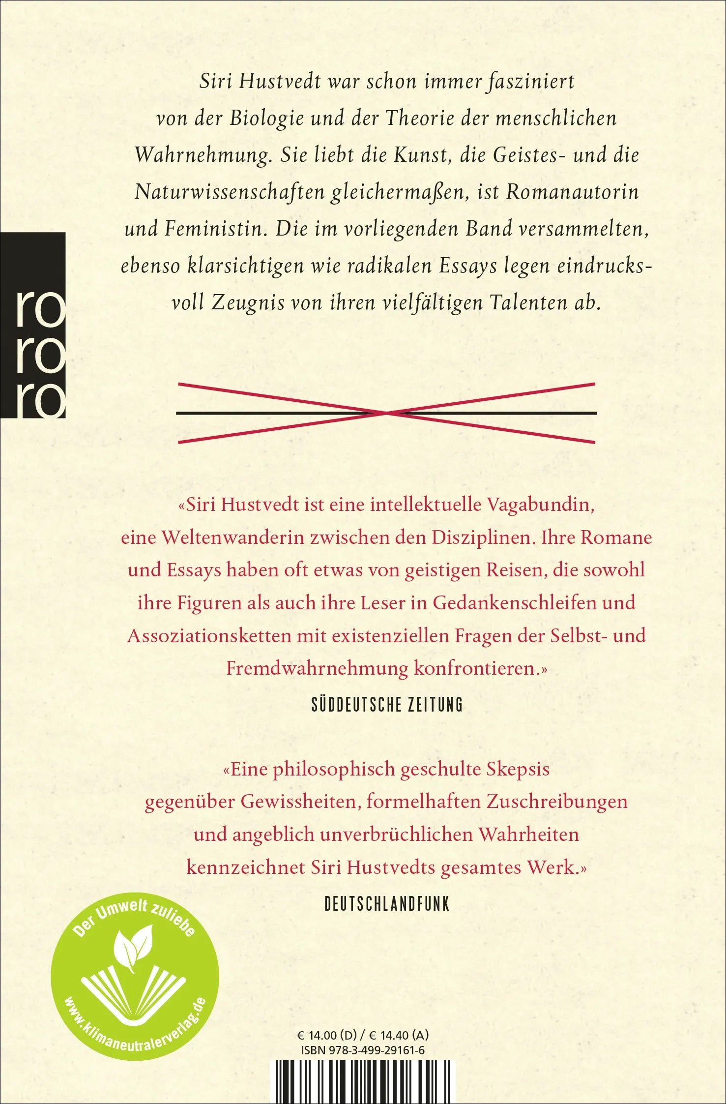 Buchrückseite von 'Eine Frau schaut auf Männer, die auf Frauen schauen' mit Klappentext - Taschenbuch