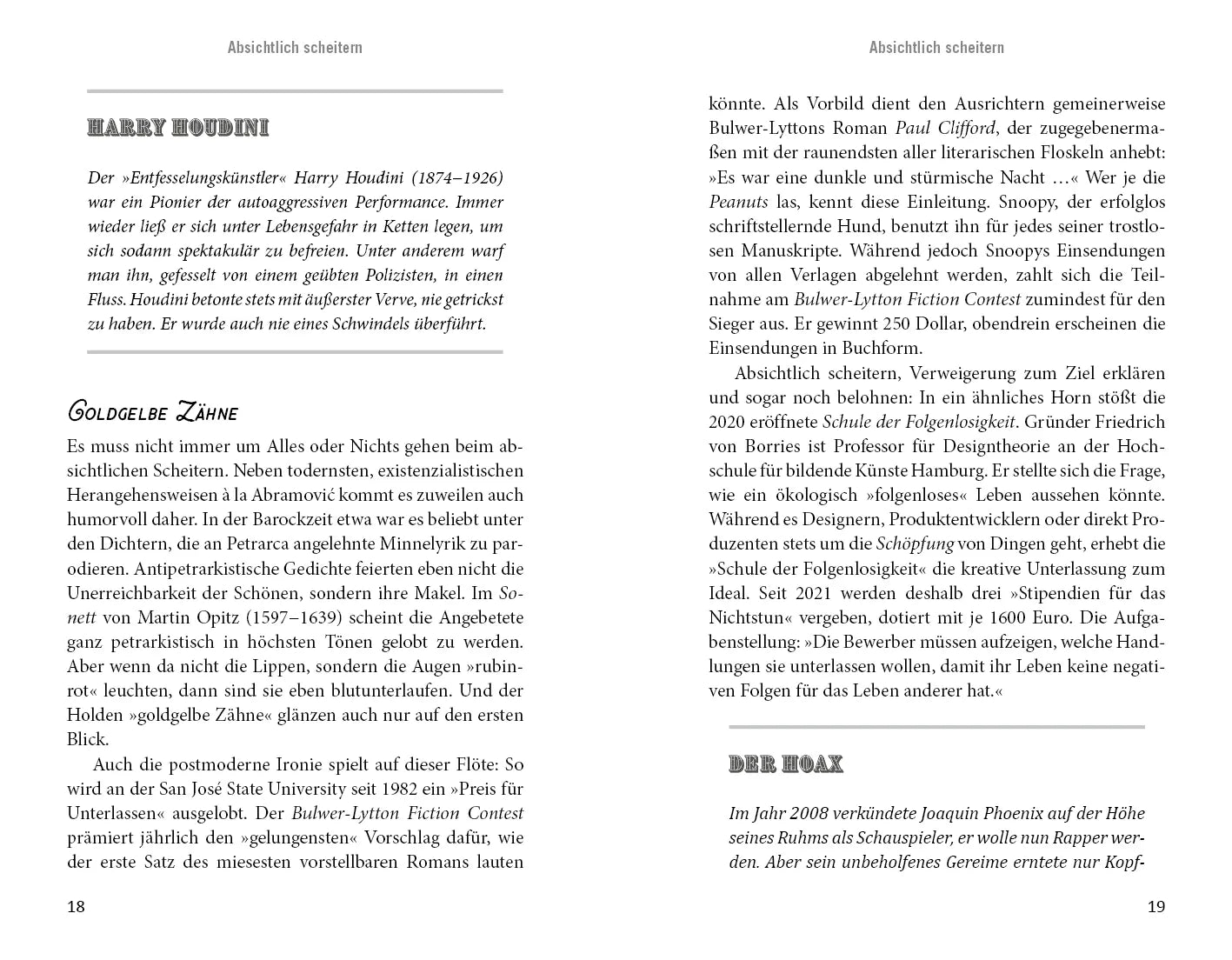 Innenansicht von 'Eine kleine Geschichte des Scheiterns' - Taschenbuch
