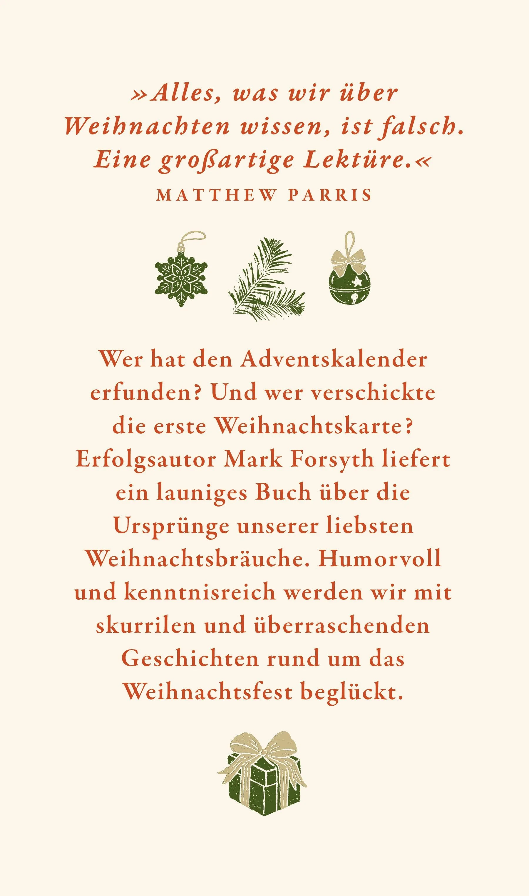 Rückseite: Eine kurze Geschichte von Weihnachten (Hardcover)