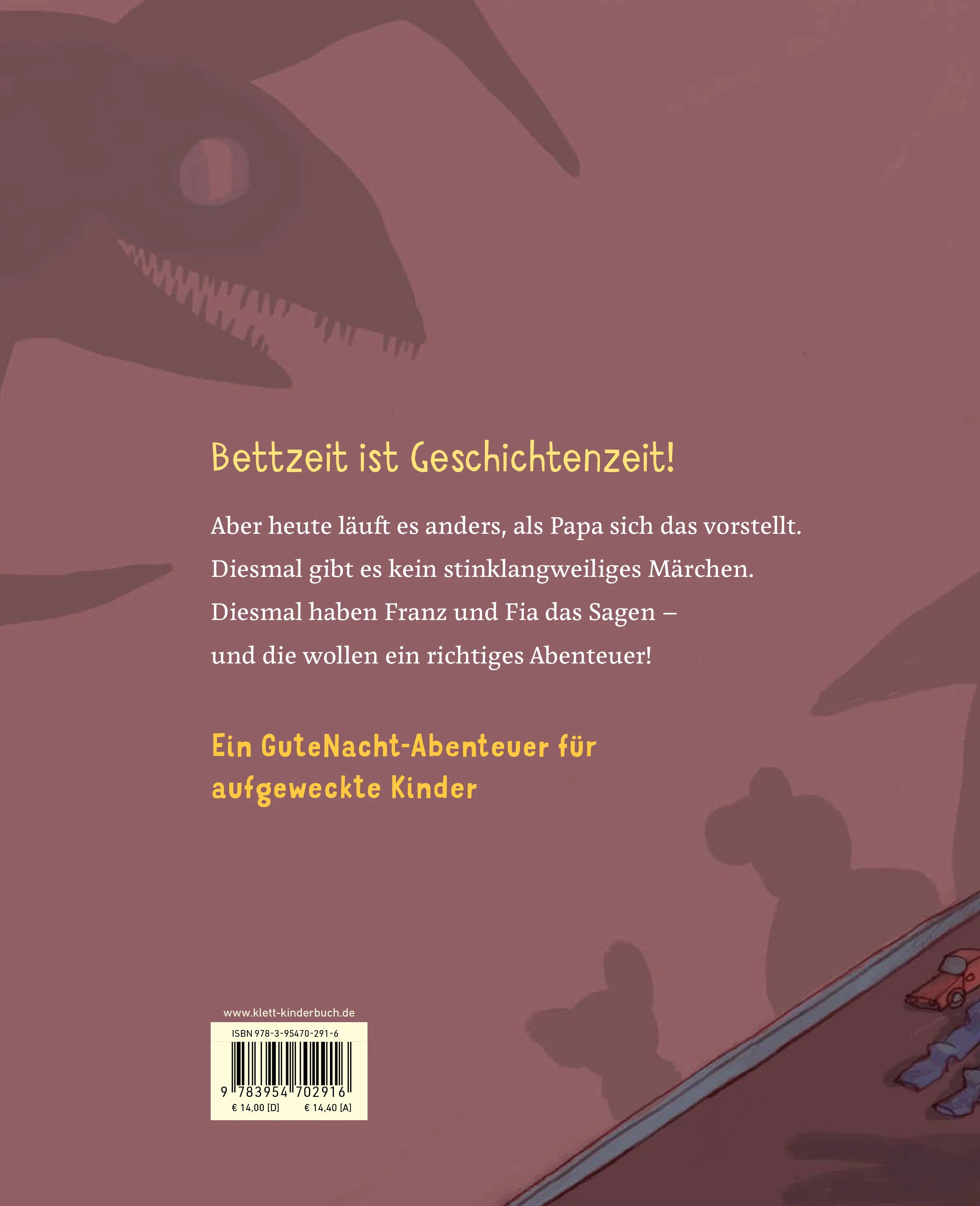 Buchrückseite von 'Eine SchlimmeNachtgeschichte' mit Klappentext - Gebundene Ausgabe