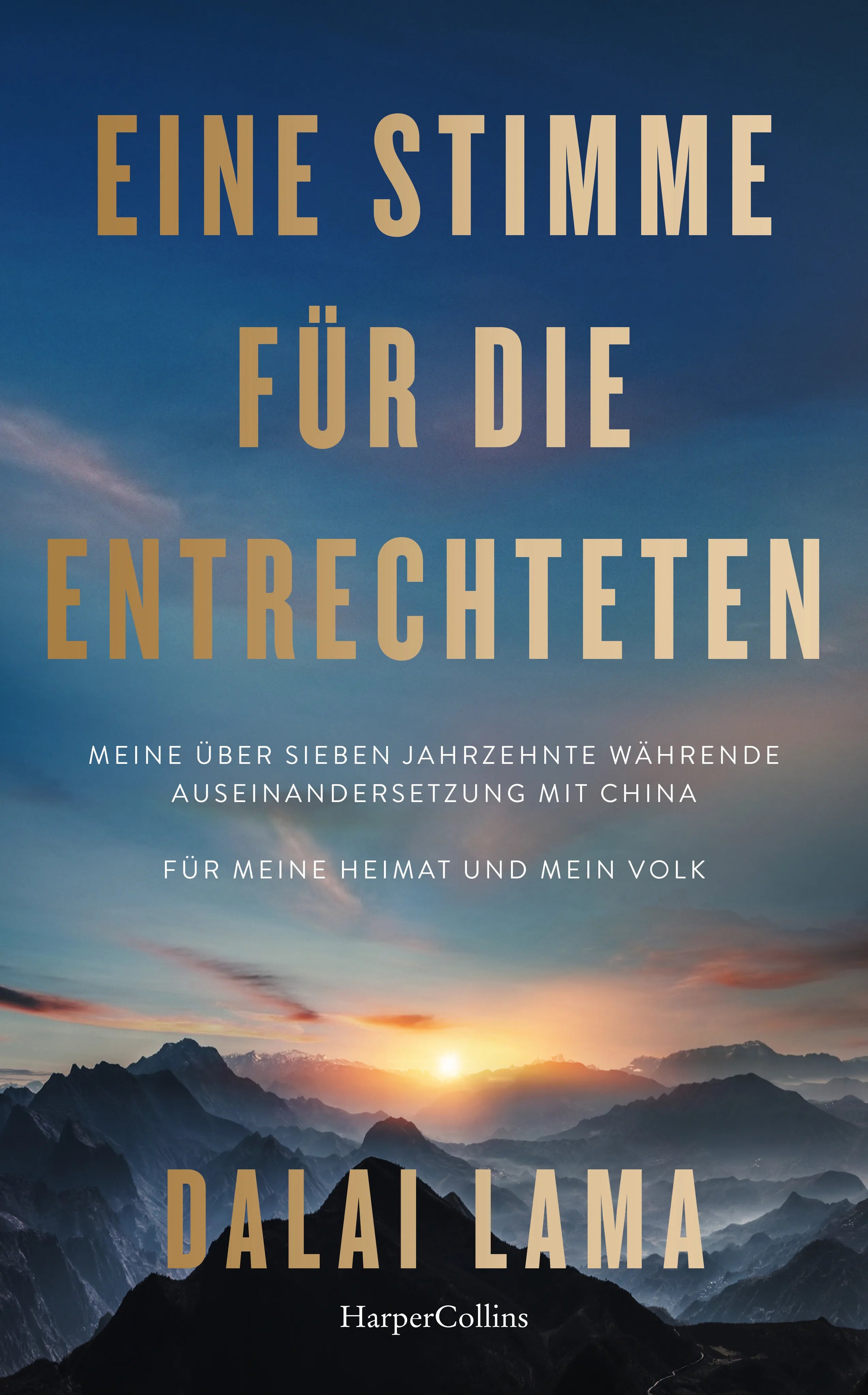 Buchcover von 'Eine Stimme für die Entrechteten. Meine über sieben Jahrzehnte währende Auseinandersetzung mit China | Für meine Heimat und mein Volk' - Gebundene Ausgabe von Dalai Lama