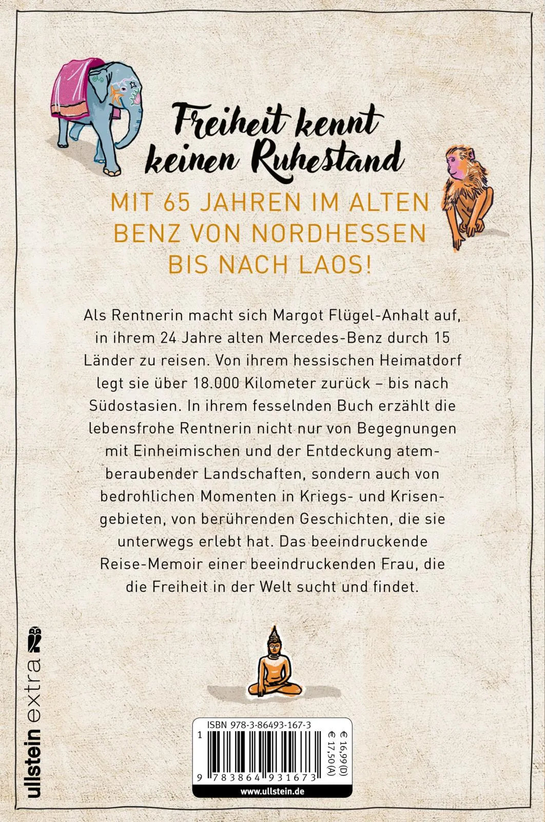 Buchrückseite von 'Einfach abgefahren' mit Klappentext - Paperback