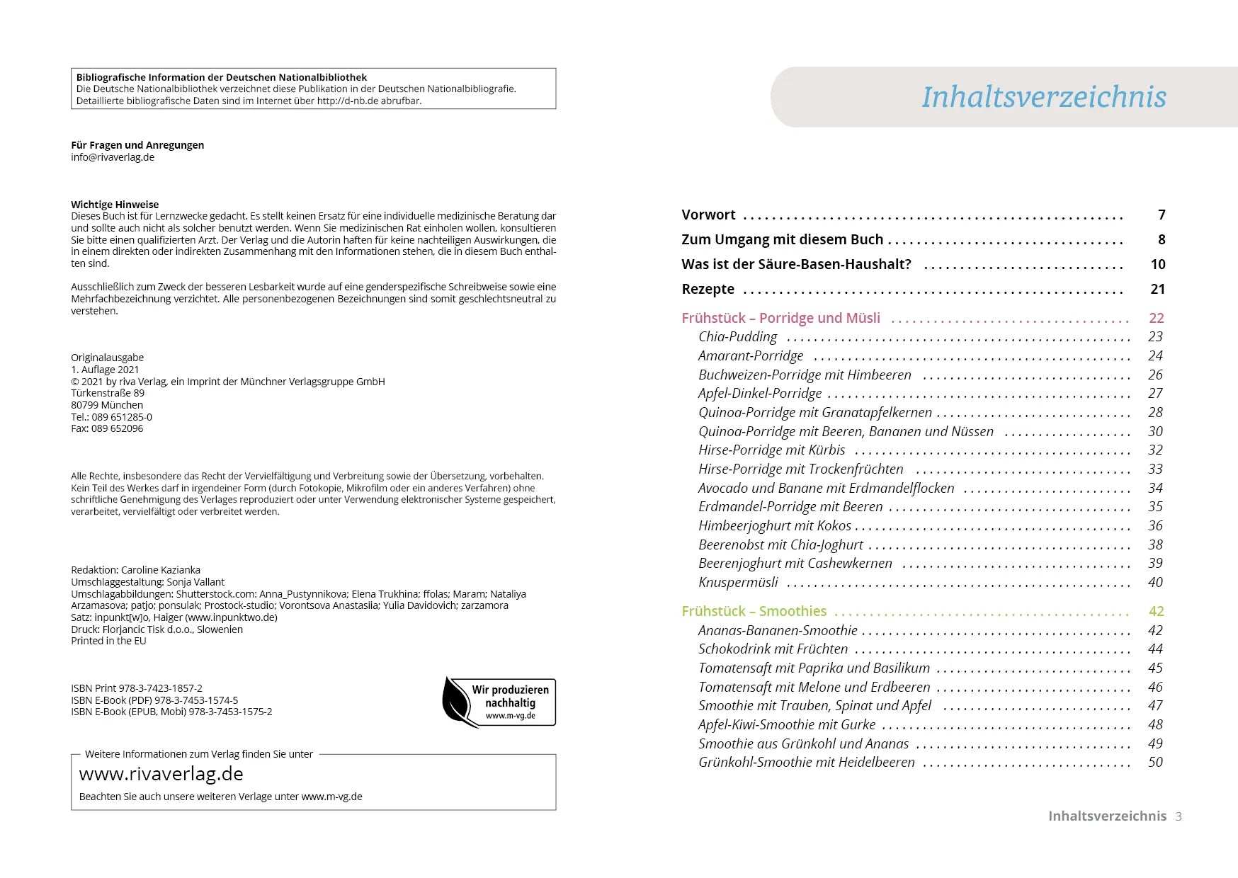 Innenansicht von 'Einfach basisch kochen' - Taschenbuch