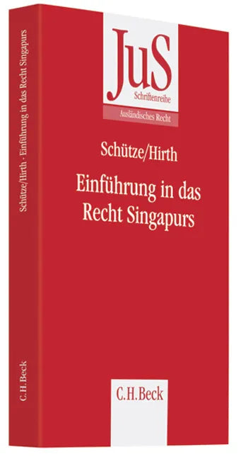 Buchcover von 'Einführung in das Recht Singapurs' - Taschenbuch von Rolf A. Schütze
