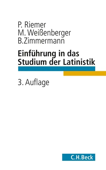 Buchcover von 'Einführung in das Studium der Latinistik' - Taschenbuch von Peter Riemer