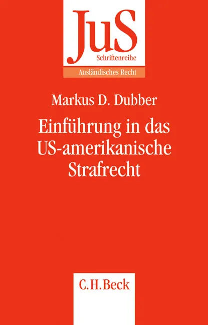 Buchcover von 'Einführung in das US-amerikanische Strafrecht' - Taschenbuch von Markus D. Dubber