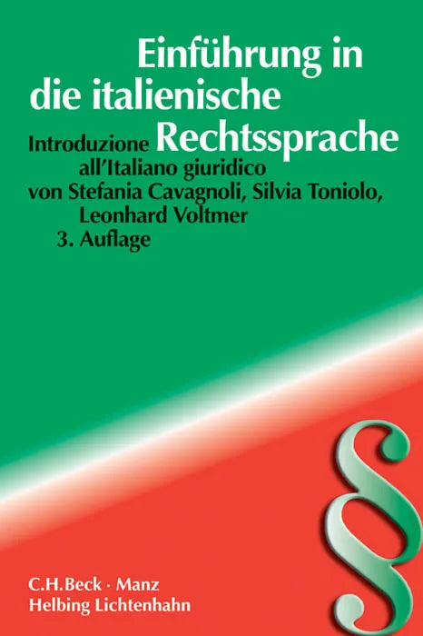 Einführung in die italienische Rechtssprache