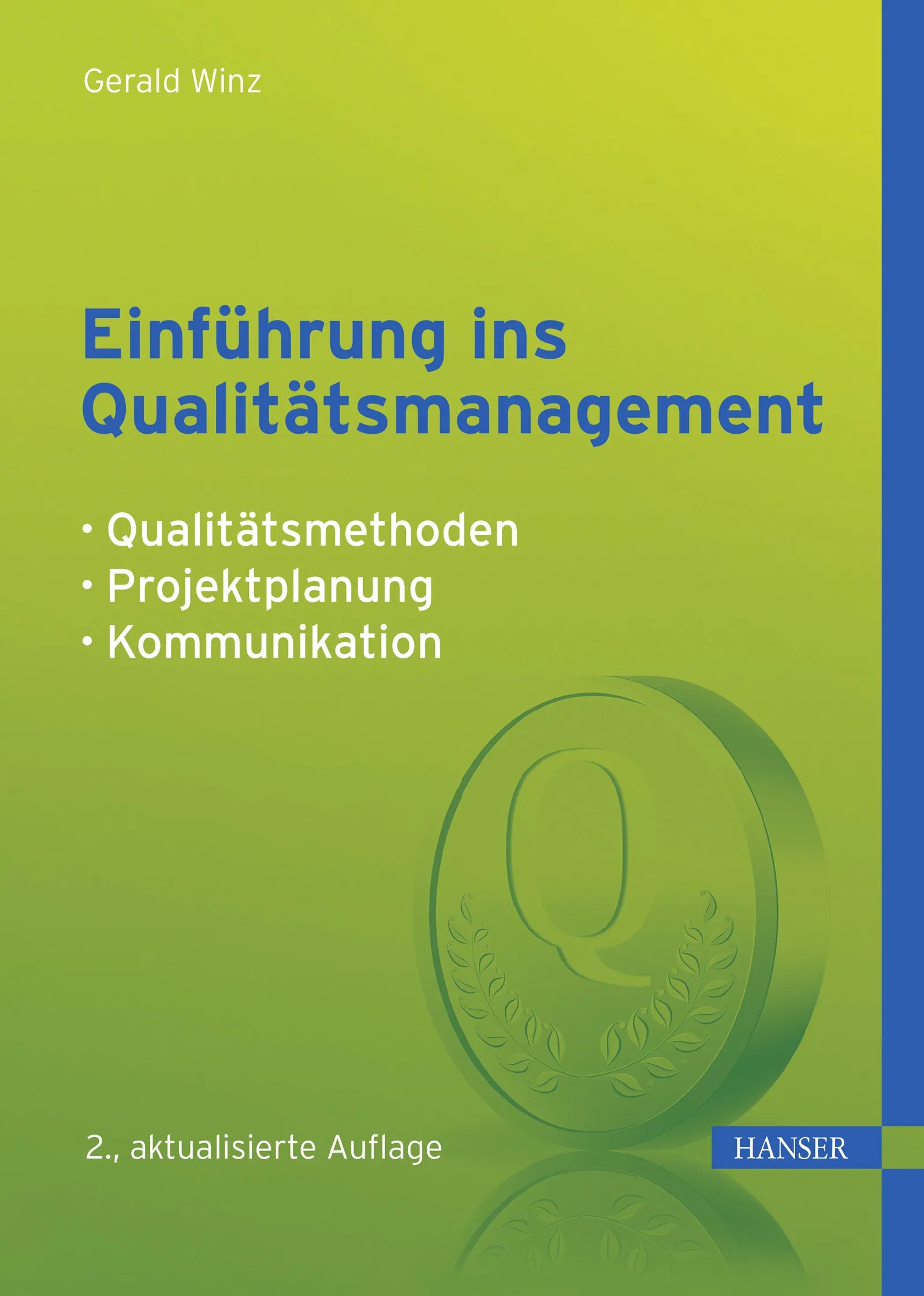 Cover: Einführung ins Qualitätsmanagement (E-Book) von Gerald Winz