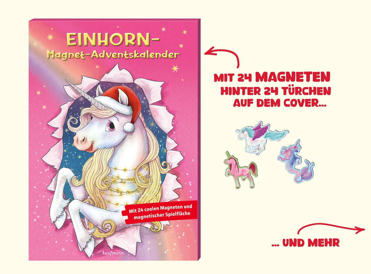 Einhorn-Magnet-Adventskalender – Ansicht