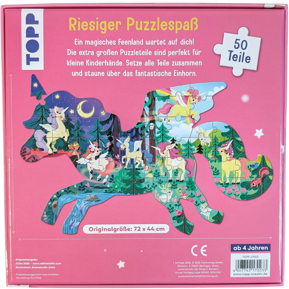 Einhorn XXL-Formpuzzle – Ansicht