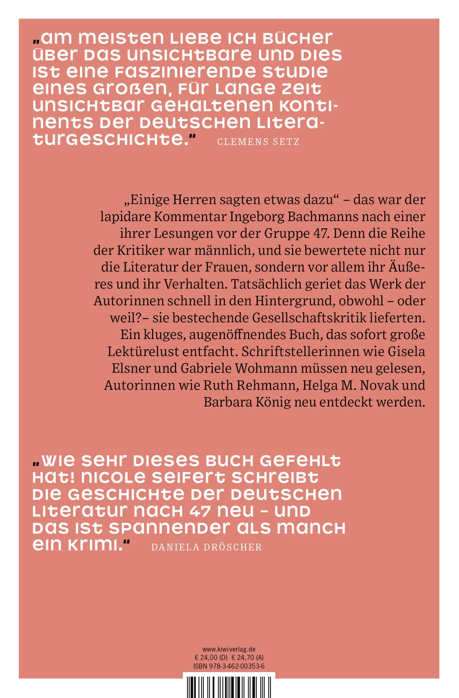 Buchrückseite von '"Einige Herren sagten etwas dazu"' mit Klappentext - Gebundene Ausgabe
