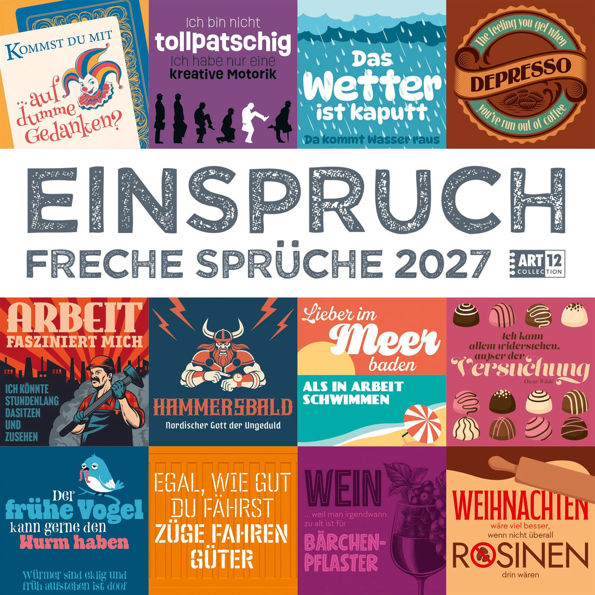 Wandkalender: Einspruch Kalender 2027 - 30x30 - Art12