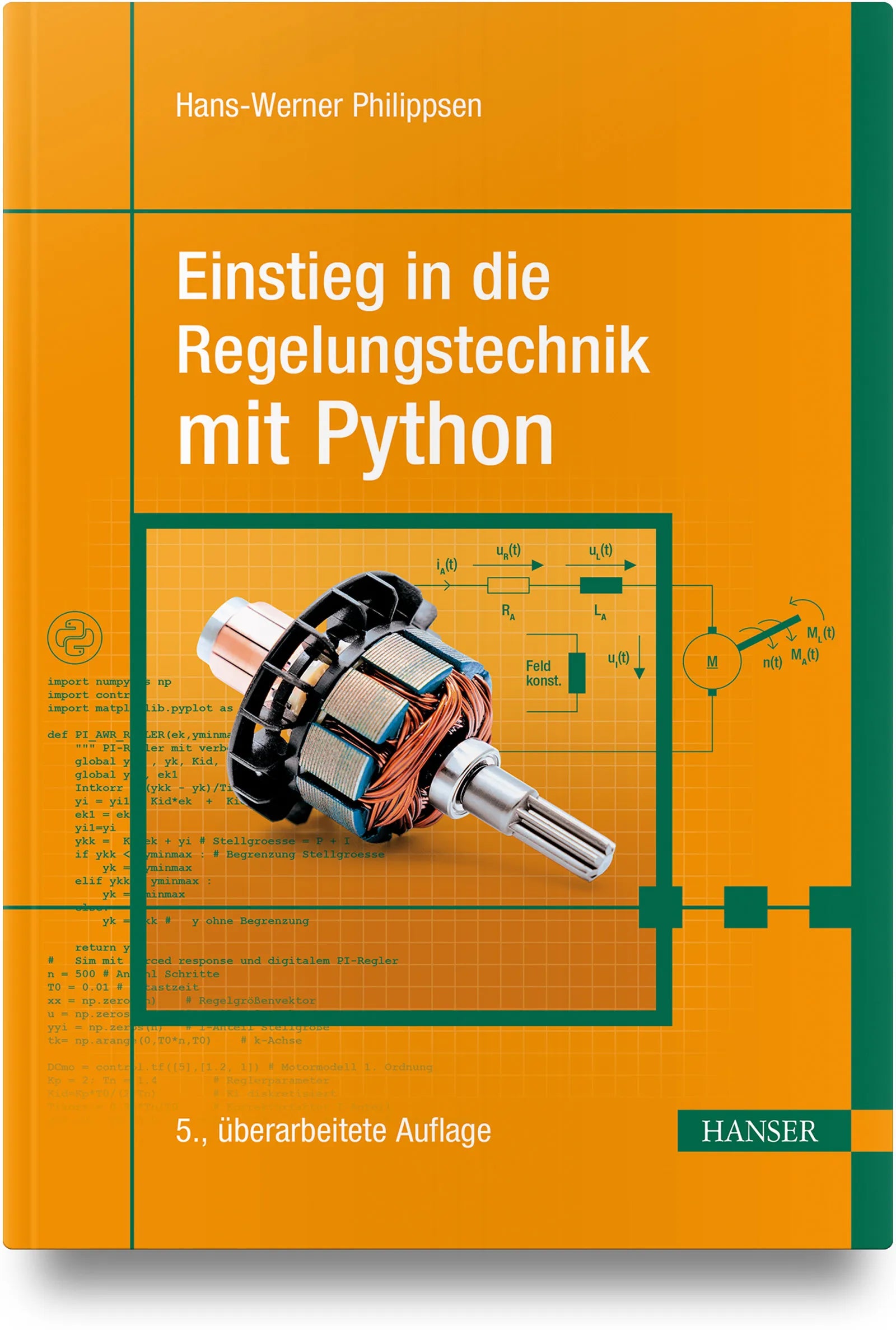 Buchcover von 'Einstieg in die Regelungstechnik mit Python' - Gebundene Ausgabe von Hans-Werner Philippsen