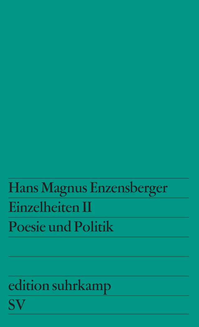 Buchcover von 'Einzelheiten II' - Taschenbuch von Hans Magnus Enzensberger
