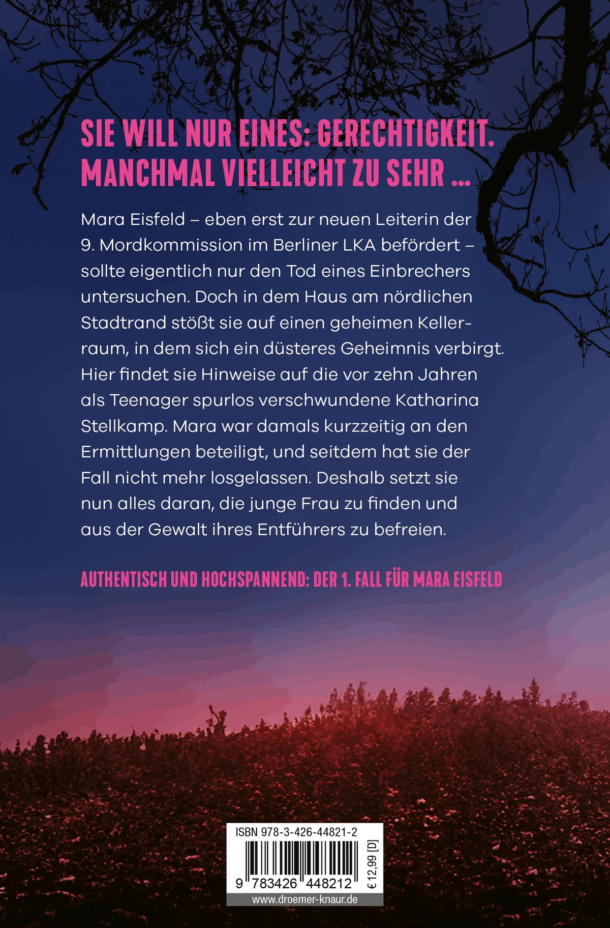 Rückseite: Eisfeld - Der Fall Katharina S. (Taschenbuch)