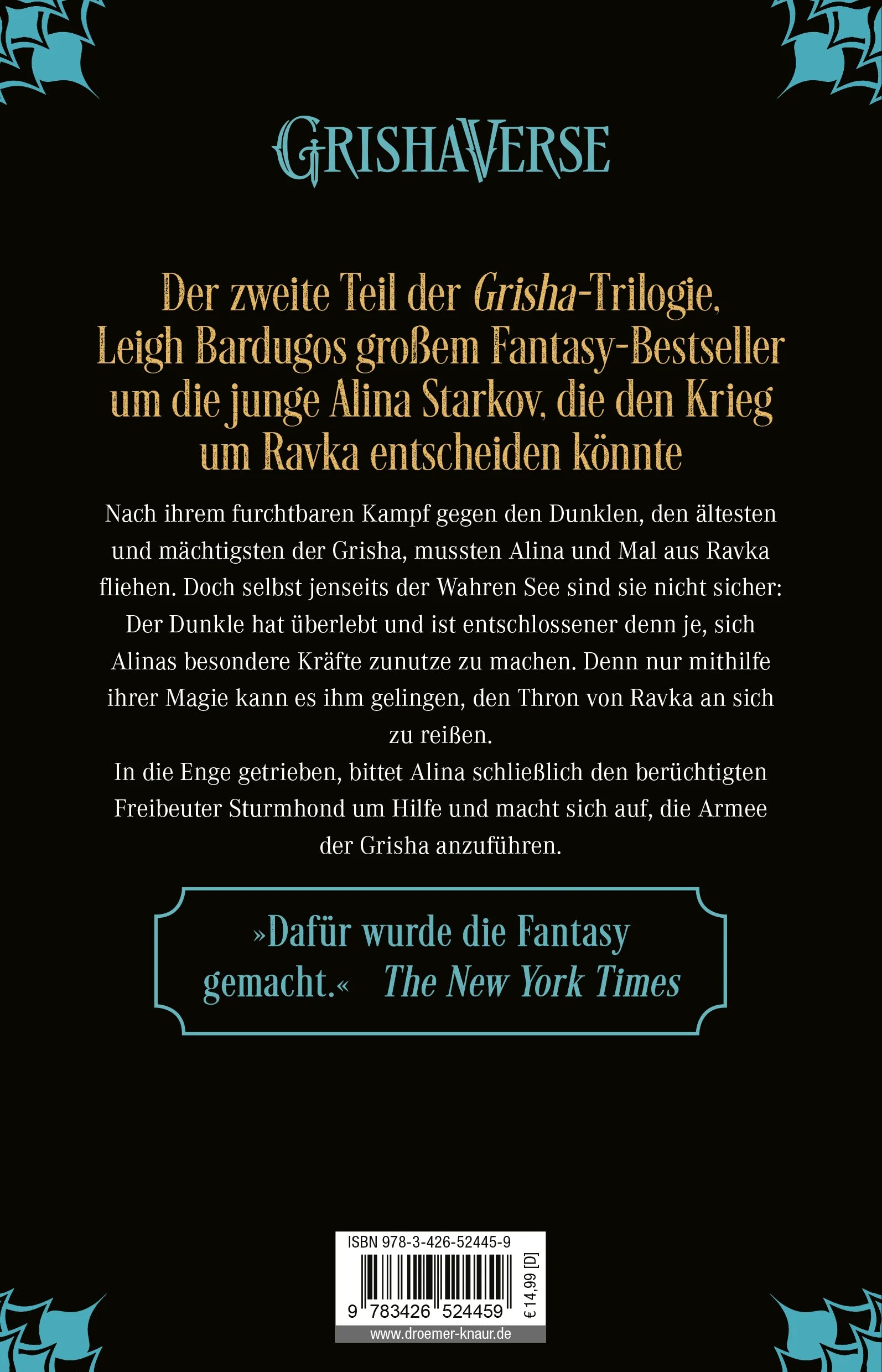 Buchrückseite von 'Eisige Wellen' mit Klappentext - Taschenbuch