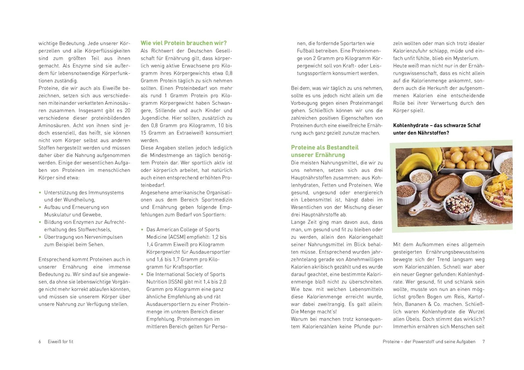 Innenansicht von 'Eiweiß for fit' - Taschenbuch