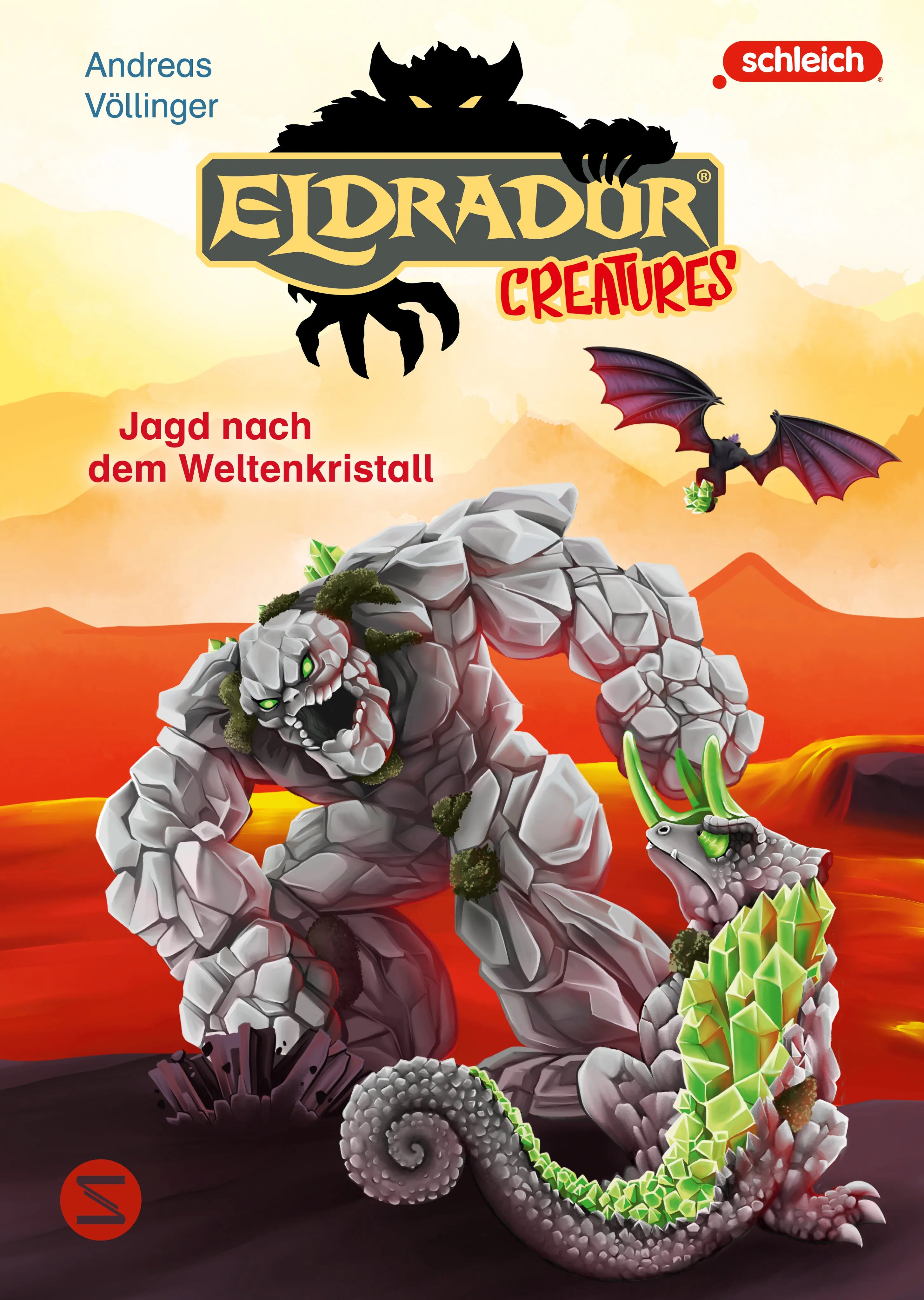 Buchcover von 'Eldrador Creatures: Jagd nach dem Weltenkristall' - Gebundene Ausgabe von Andreas Völlinger