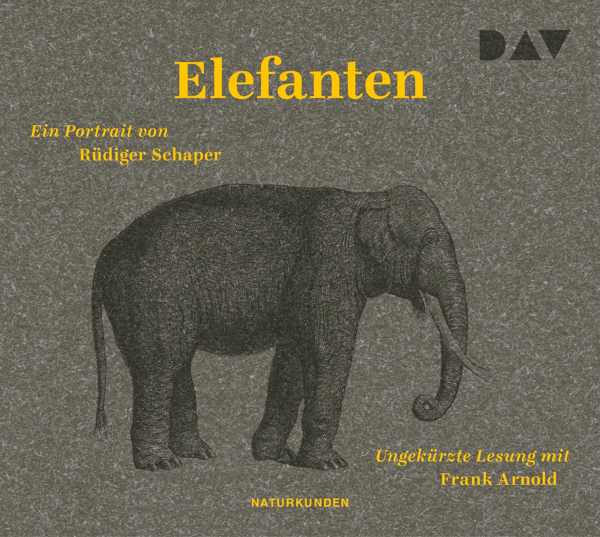Buchcover von 'Elefanten. Ein Portrait' - Hörbuch (CD) von Rüdiger Schaper