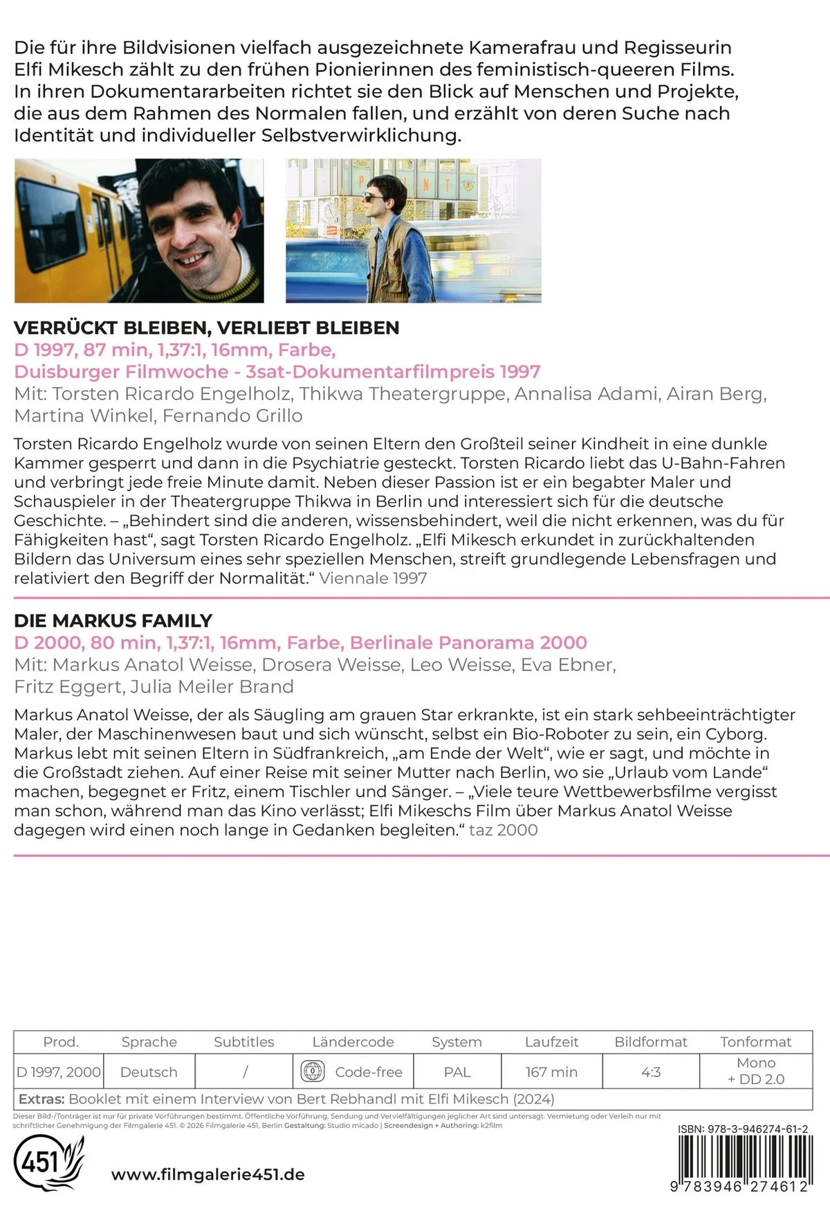 Produktansicht 2 von Elfi Mikesch: Dokumentarfilme Vol. 2 Family – DVD