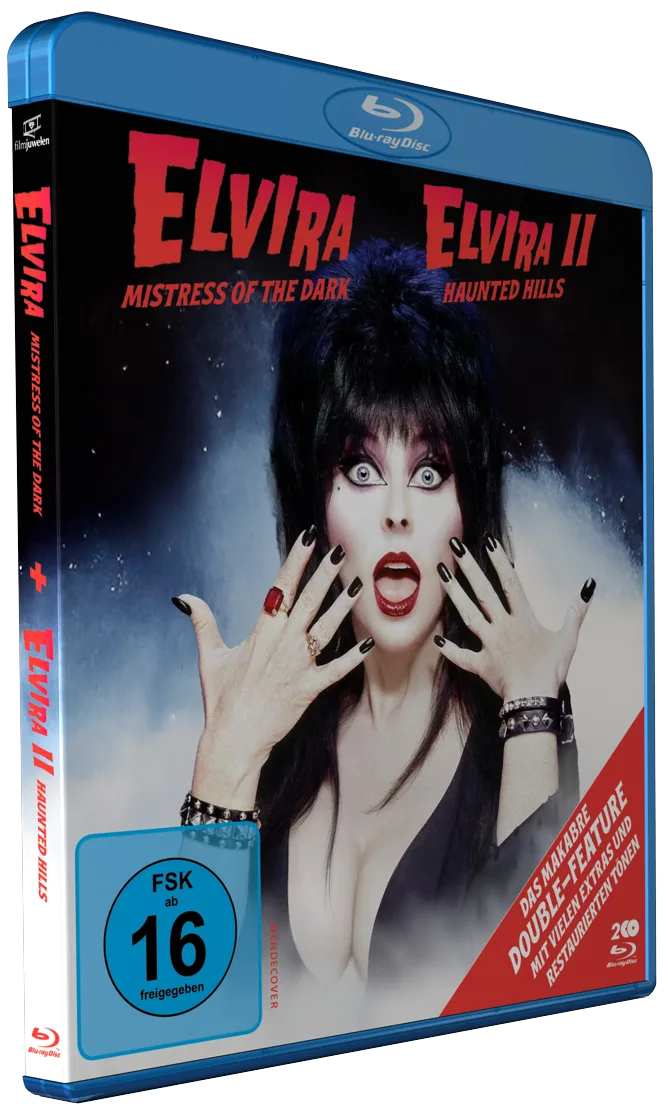Produktansicht 1 von Elvira – Herrscherin der Dunkelheit (inkl. Elvira’s Haunted Hills) [2 Blu-rays] – Blu-ray