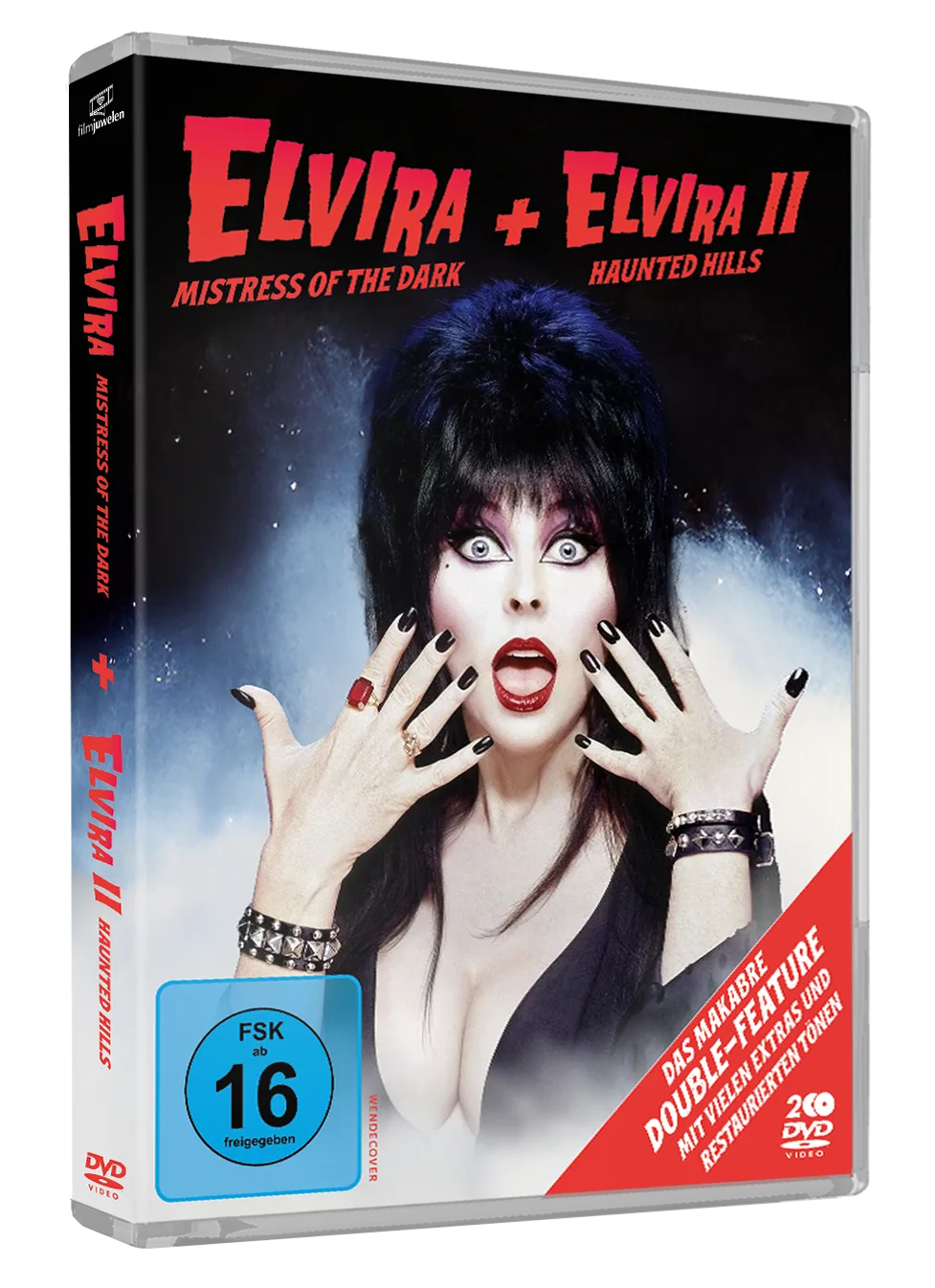 Produktansicht 1 von Elvira – Herrscherin der Dunkelheit (inkl. Elvira’s Haunted Hills) [2 DVDs] – DVD