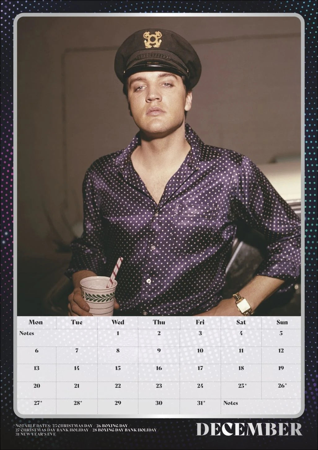 Elvis Posterkalender 2027 – Ansicht