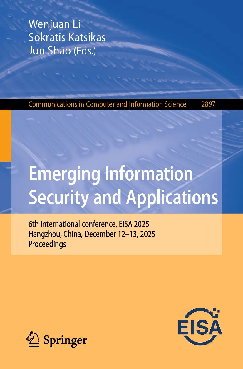 Cover: Emerging Information Security and Applications (E-Book) von Wenjuan Li