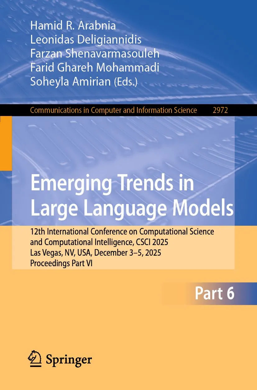 Cover: Emerging Trends in Large Language Models (E-Book) von Hamid R. Arabnia