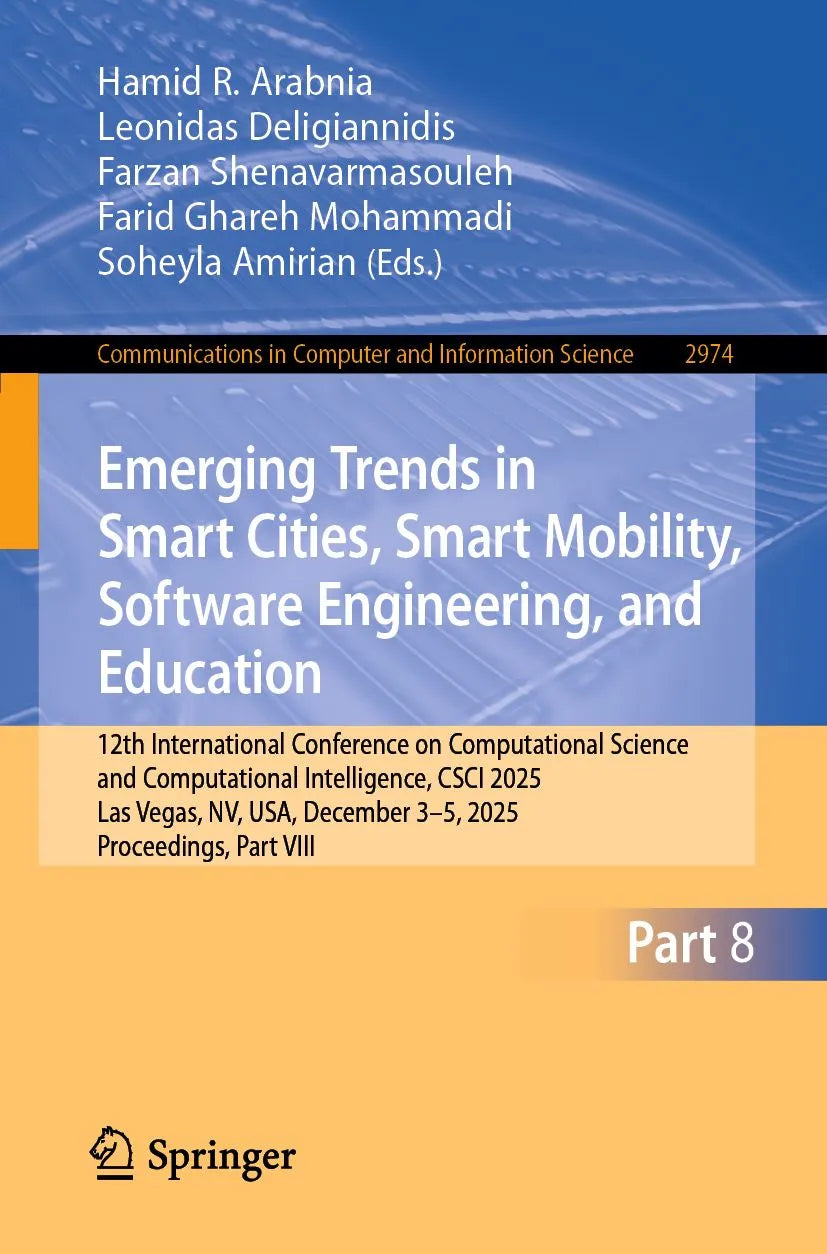 Cover: Emerging Trends in Smart Cities, Smart Mobility, Software Engineering, and Education (E-Book) von Hamid R. Arabnia
