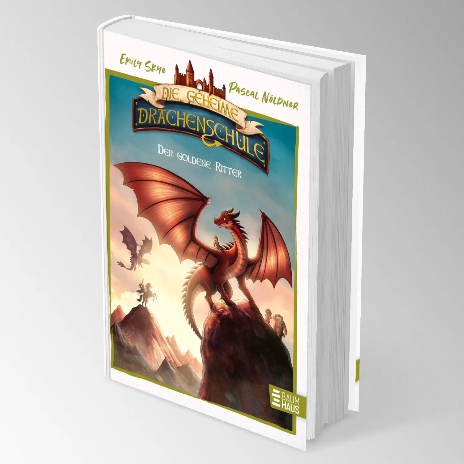 Produktansicht: Die geheime Drachenschule - Der goldene Ritter (Gebundene Ausgabe)