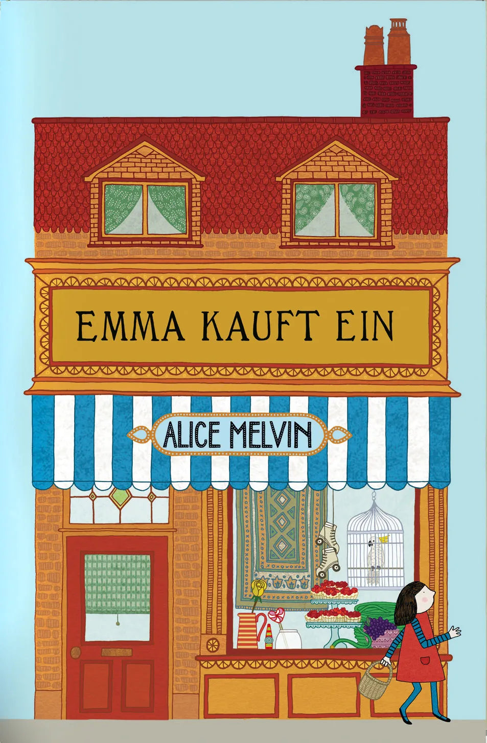 Buchcover von 'Emma kauft ein' - Gebundene Ausgabe von Alice Melvin